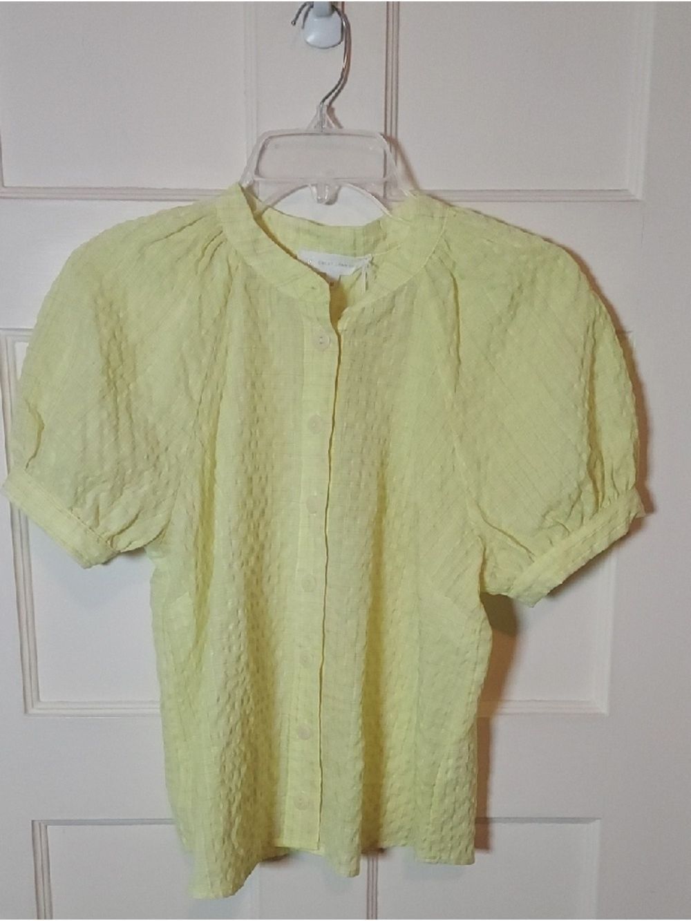 CLC By Corey Lynn Calter Sidney Blouse In Neon Yellow Size Medium